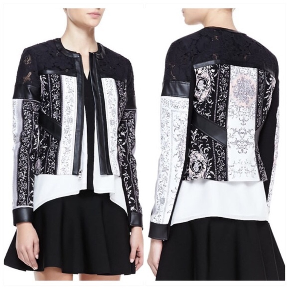 BCBG MAX AZRIA ✨ lace and paisley print jacket